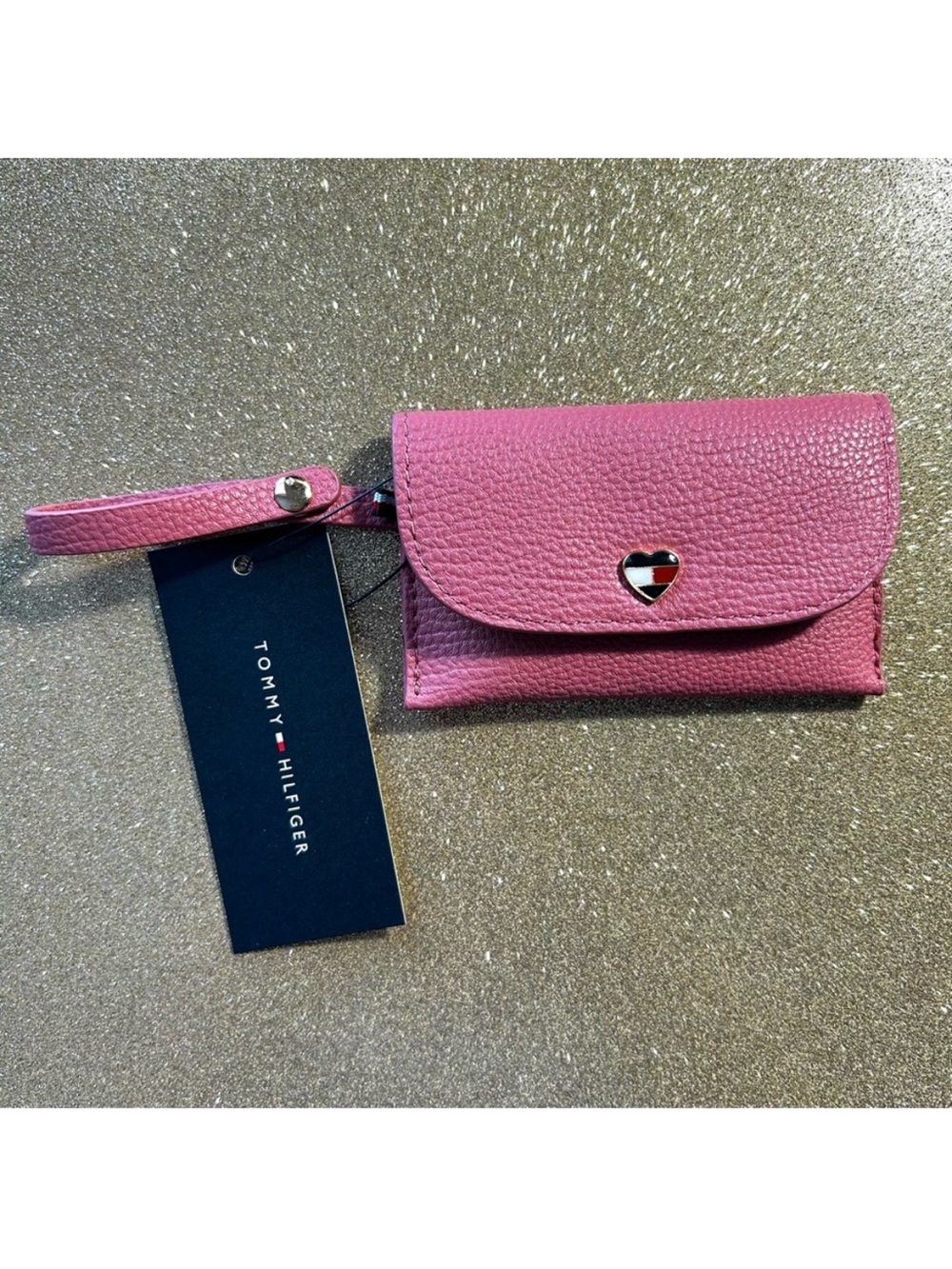 NWT Tommy Hilfiger Pink Coin Debit / Credit Card Keys Pouch